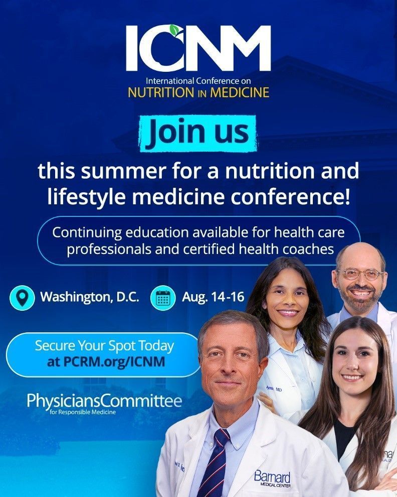GWIntegrative's tweet image. Why register for the @pcrm's International Conference on Nutrition in Medicine Conference? 🩺 Hear the latest research from worldwide experts; 📚 Earn CE credits; 🤝 Network with like-minded professionals from around the world! Register now! buff.ly/go1wZ1A #ICNM2025