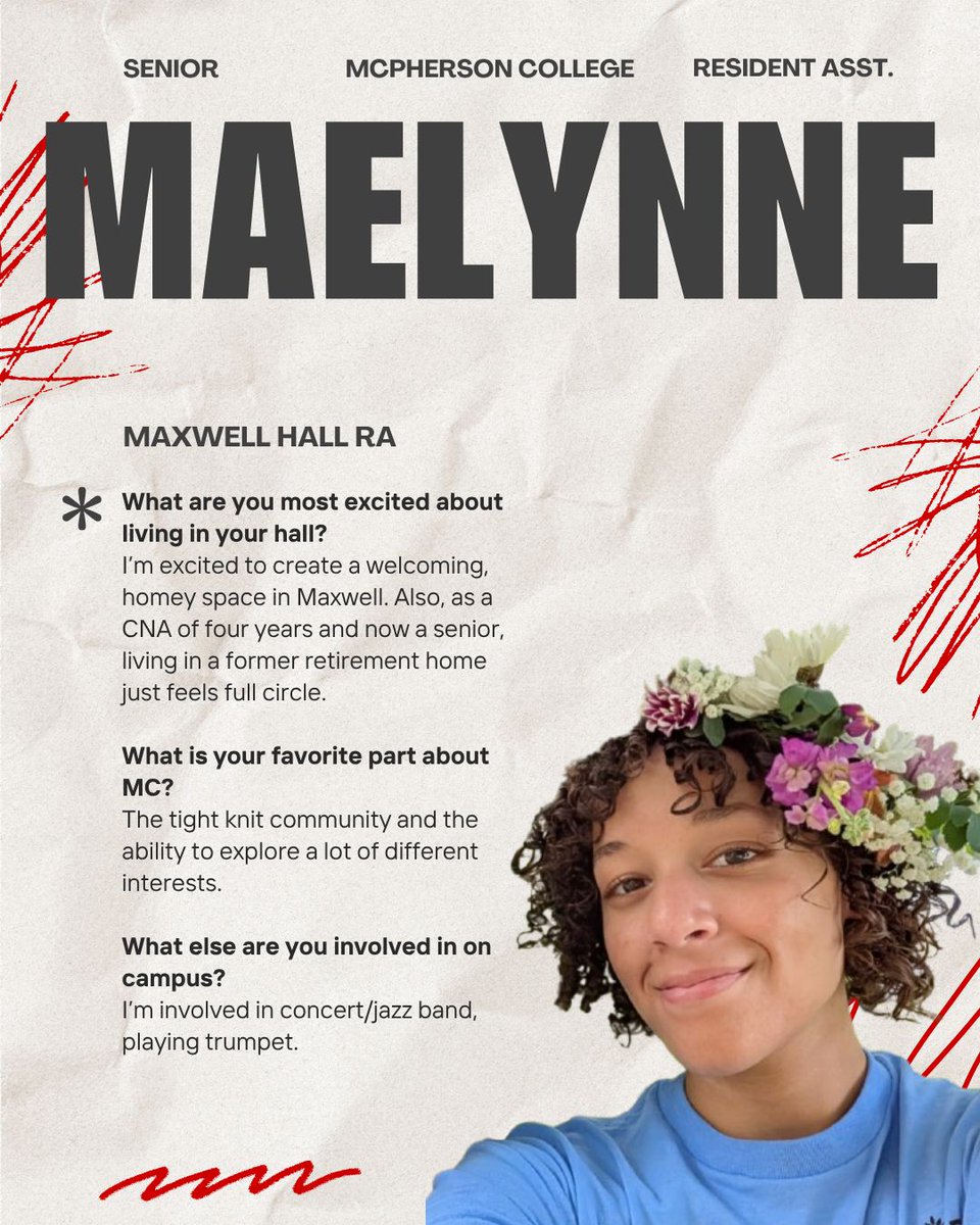 _MCStudentLife's tweet image. Meet your Maxwell Hall RA, Mae!