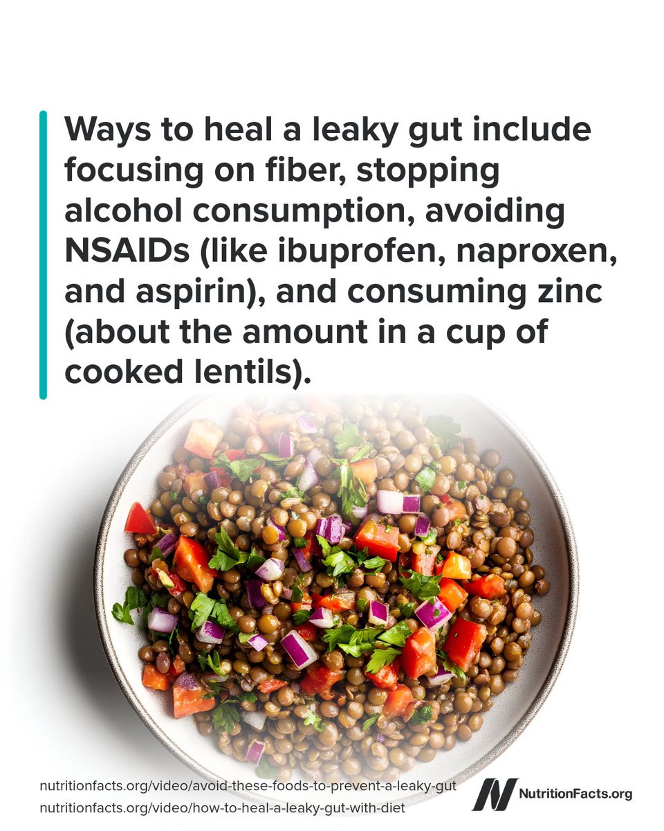 nutrition_facts's tweet image. A typical Westernized diet can cause gut dysbiosis, an imbalance in our gut bacteria, which can lead to inflammation and a leaky gut, allowing tiny bits of undigested food, microbes, and toxins to enter into our bloodstream. see.nf/leaky