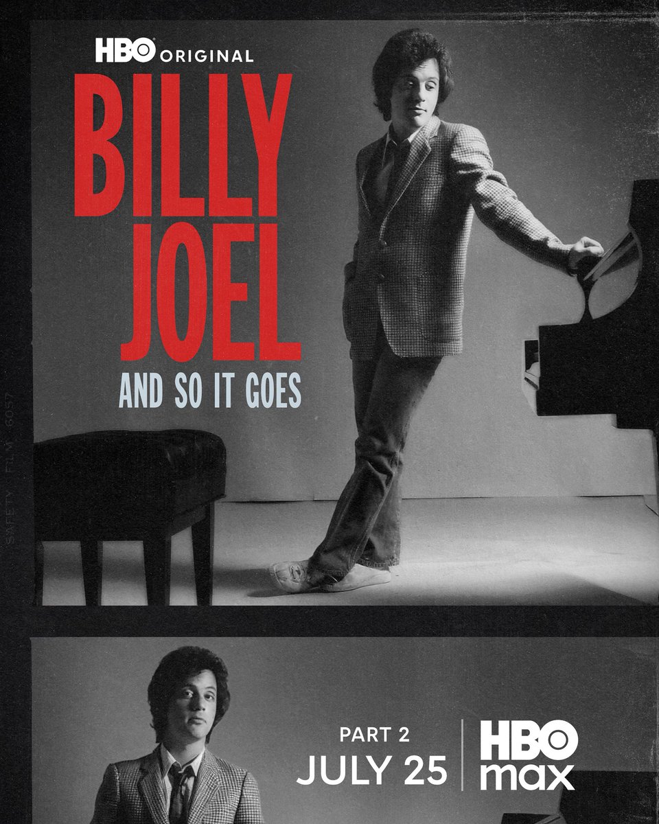 HBO's tweet image. More stories to tell, and more songs to sing.
Part 2 of the HBO Original Documentary Billy Joel: And So It Goes premieres Friday on @hbomax.