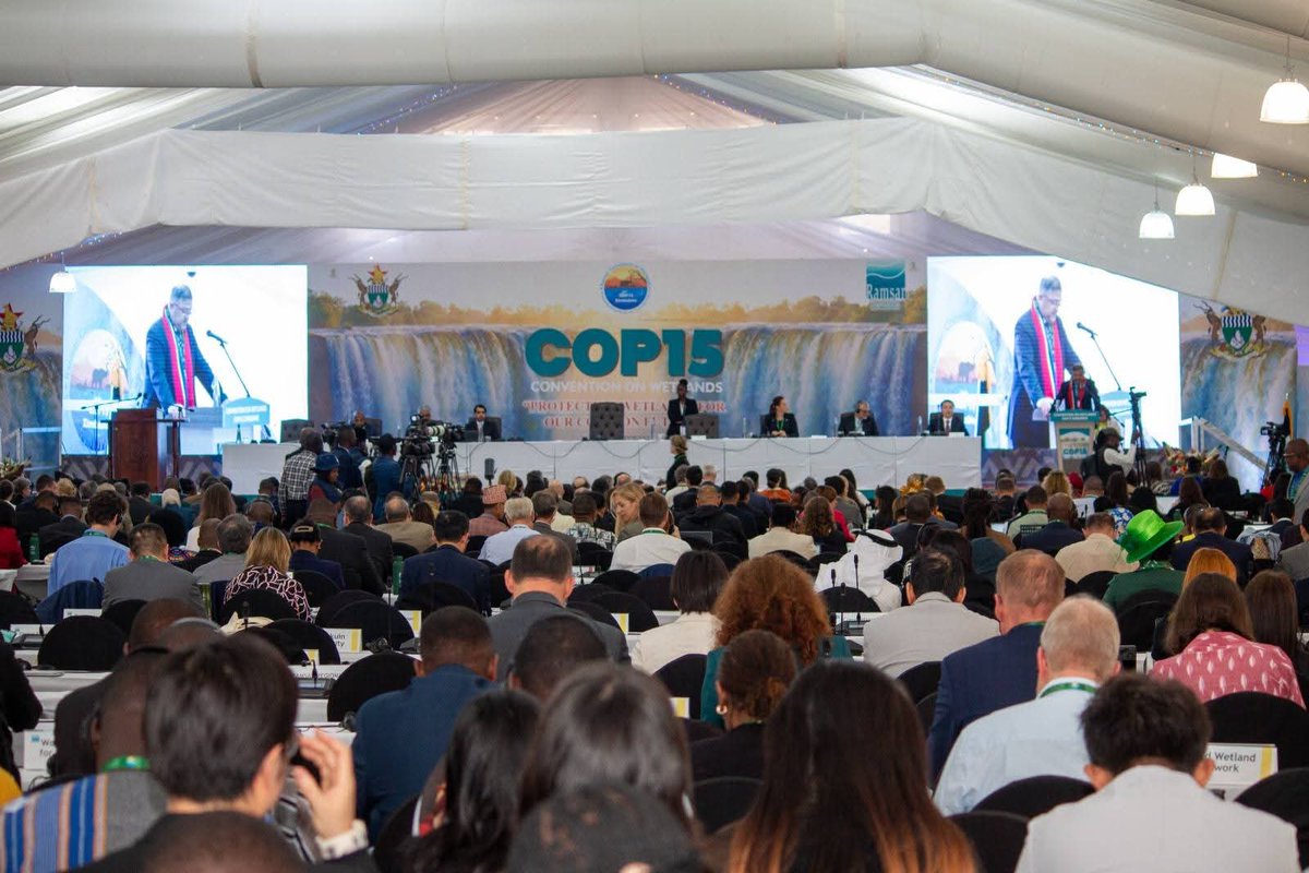 MalawiGovt's tweet image. Vice President Michael Usi today attended the opening ceremony of the Conference of the Contracting Parties to the Convention on Wetlands – COP15 being held in Victoria Falls, Zimbabwe.
The Conference is being held under the theme 'Protecting Wetlands for Our Common Future