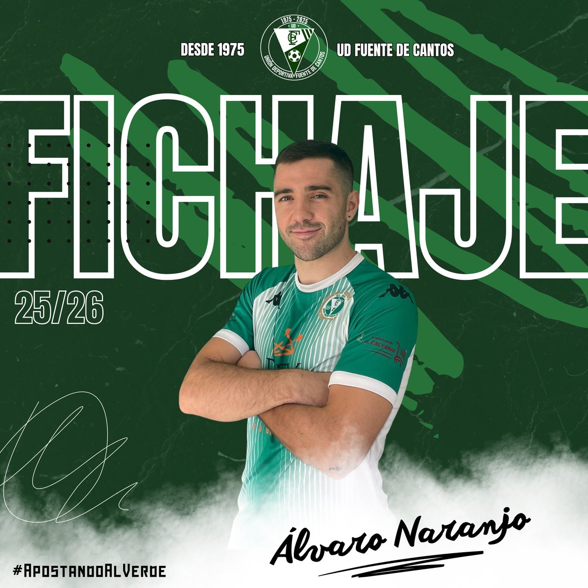 UDFDC's tweet image. #FICHAJE

✍️ Álvaro Naranjo se une a la UDFDC procedente de la @UD_Bienvenida 

🎩 Un jugón del mediocampo que aportará talento, visión y control al equipo.

💚 Reforzamos el equipo con fútbol del bueno y seguimos #ApostandoAlVerde