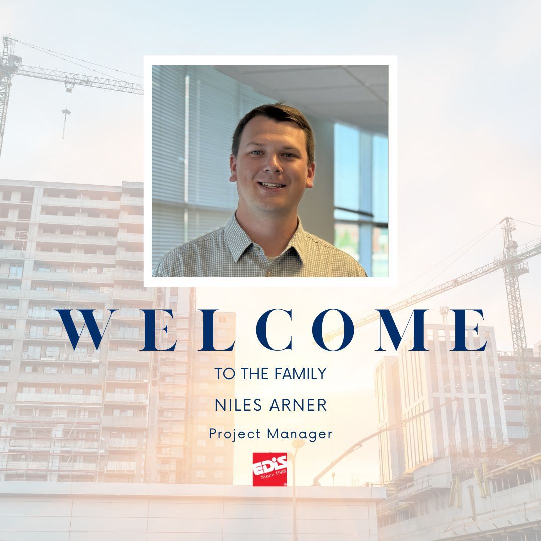 👷 Join us in welcoming Niles Arner to the team! With a background in design engineering and field management, Niles brings expert coordination and a passion for building complex, high-performance spaces. We’re excited to have him on board!
#Welcome #TeamEDiS #BuildingWhatMatters