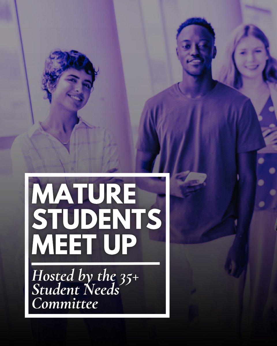 Are you a graduate student over 35-years old? Join our monthly MATURE STUDENTS MEET UP via Zoom. 
📆 Thursday, July 31st
🕰️ 11 AM 12 PM
📍Zoom (ow.ly/FJna50Wtr56)

Questions? Reach out to student.needs.committee@sogs.ca.