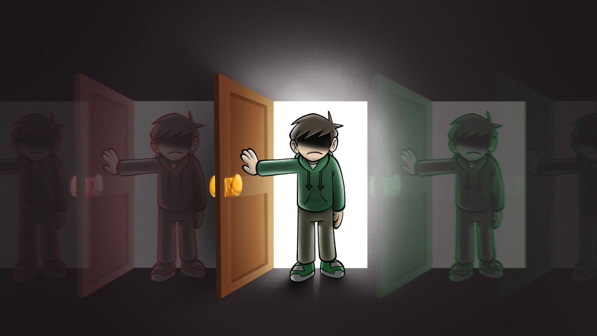 Eddsworld's Tales Of Terror, our latest Eddisode, is a horror themed anthology containing 3 separate stories, each focusing on one of our loveable idiots. Here are some incredible art pieces for each story from <a href="/dootdoote/">Doot</a>. Check out the Eddisode itself right here ➡️: