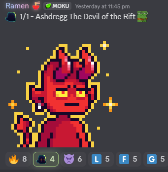 🔥 He didn’t grow he ignited.

Introducing Ashdregg, the 1/1 devil from beneath NAGALU’s roots.

With smoke-charred horns and ember breath, this rogue Riftwalker blazes in with dark, twisted heat.

He’s not evil.
Just overcooked.

#PotheadsGenesis #1of1 #DevilDrop #PixelArtNFT