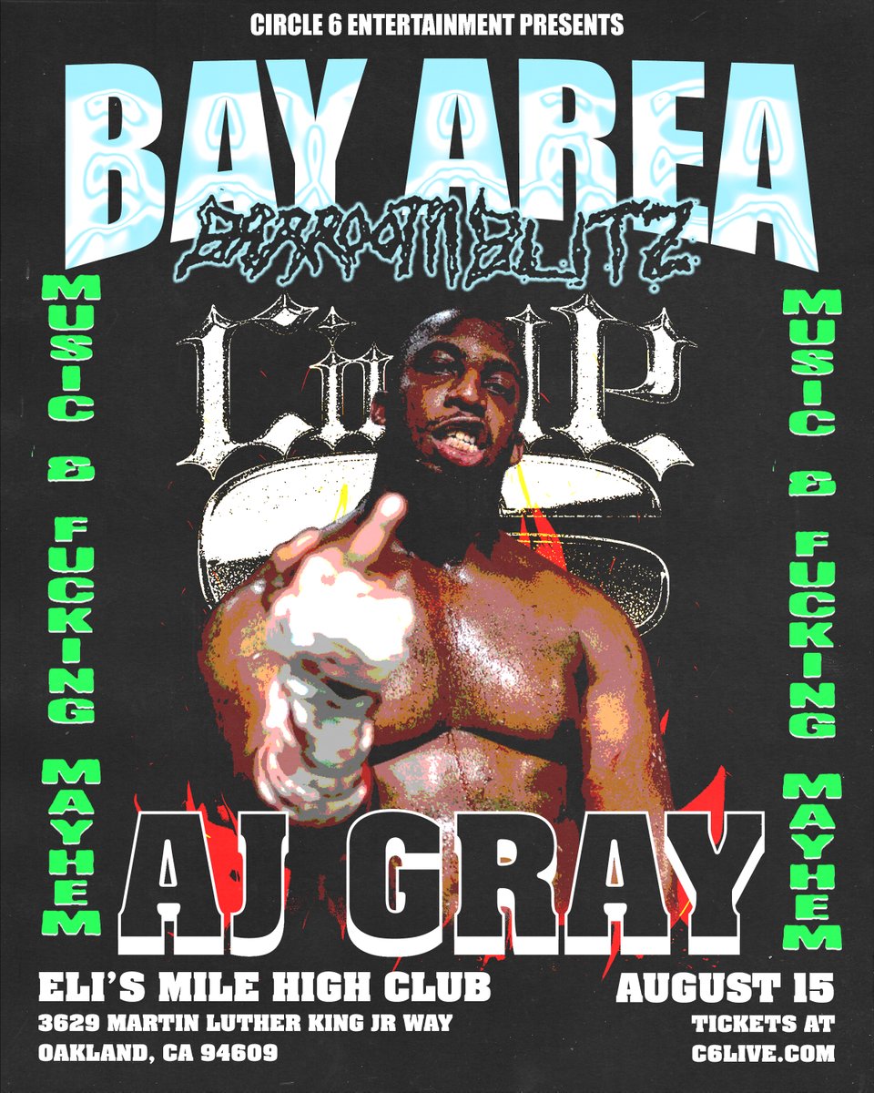 Circle6_co's tweet image. 💥 BAY AREA, BRACE YOURSELF 💥
The Truth is stepping into the fire and it’s gonna be nothing but raw violence and broken sound.
AUG 15 | Oakland, CA
🎟️ C6LIVE.COM
#Circle6 #AJGray #BarroomBlitz #BayAreaWrestling