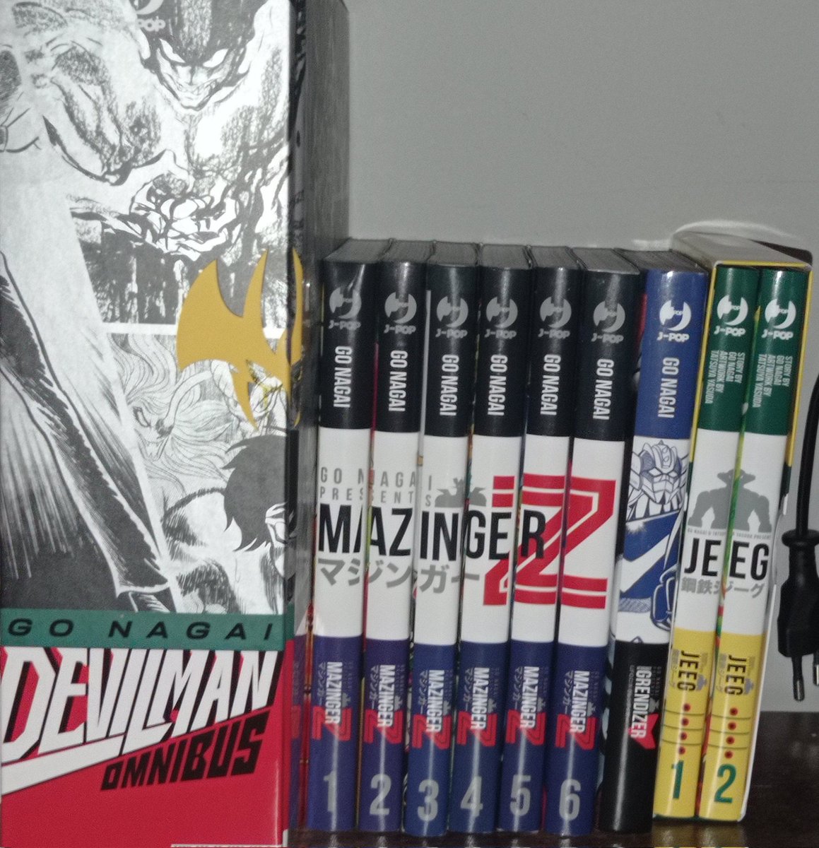ceo_pier's tweet image. My Go Nagai collection so far. I need to buy the Great Mazinger manga but it's like It doesn't exist. Maybe i should go for Cutie Honey.