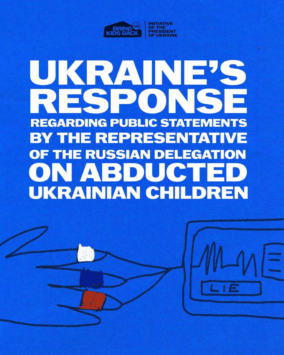 Yesterday, during the third round of talks in Istanbul, russia claimed to have “processed” the list of 339 abducted Ukrainian children. In truth, they ignored over 80% of the cases.
There can be no just peace without all our kids coming home.
#BringKidsBack