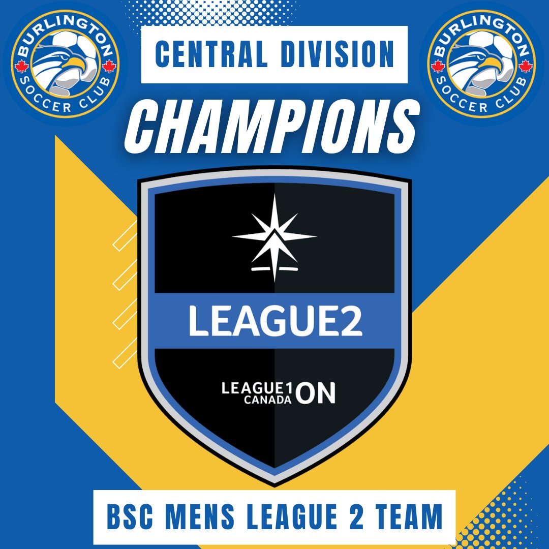 🏆 CENTRAL DIVISION CHAMPS 🏆
Congratulations to our Men’s League 2 Bayhawks on being Central Division Champions! Your hard work and dedication  have paid off — we’re so proud of this incredible achievement! 💙⚽️

#WeAreBayhawks #League2Ontario #Champions #SoccerForLife