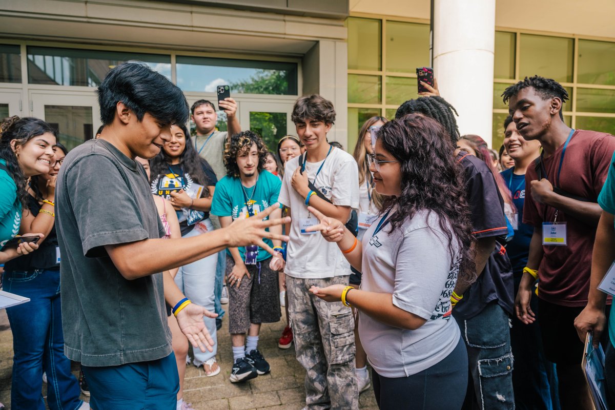 UNCG's tweet image. Smiles, friendships and unforgettable memories! 🎉
#UNCGCHANCE campers wrapped up an exciting week of leadership, culture and college life. From campus tours to dance nights, these future Spartans brought the energy! 💙💛
#UNCGWay