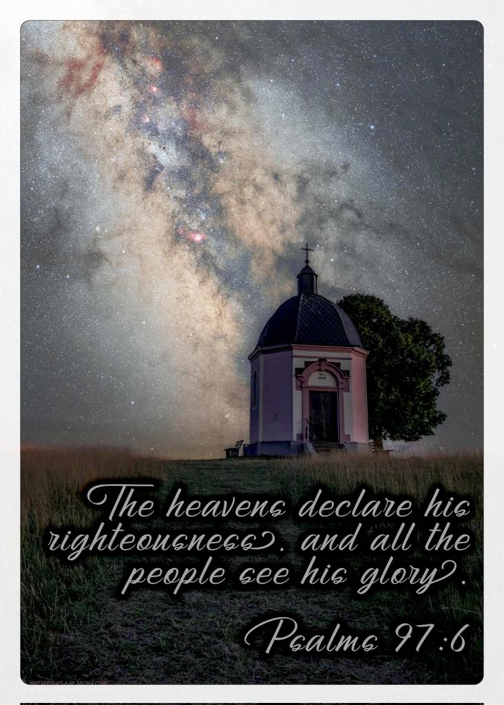 TitaniumHammer's tweet photo. #Bible #BibleVerse #DailyBread #DailyVerse #HolyScripture #Scripture
Psalms 97:6 (KJV) The heavens declare his righteousness, and all the people see his glory. https://t.co/uzWY8NRIpT