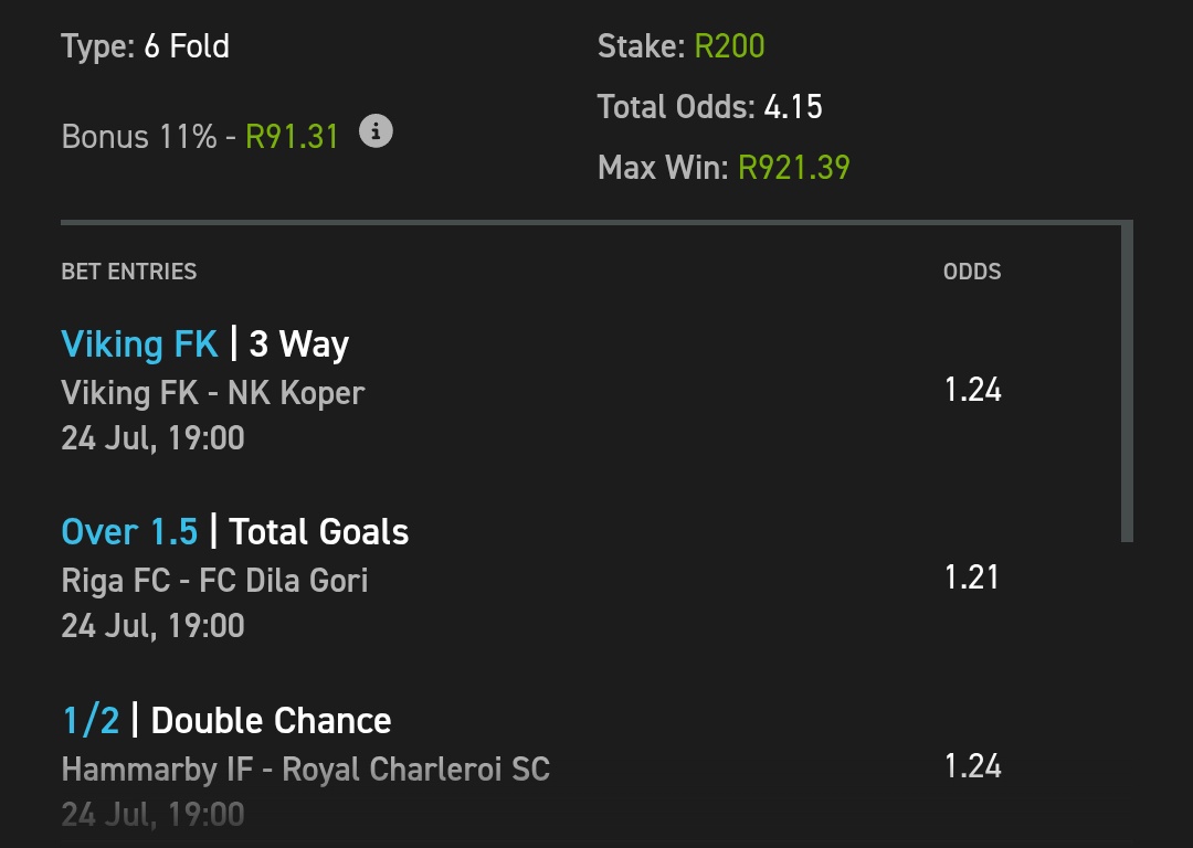 tembisaonlyn's tweet image. 4 odds served @Easybet_SA
✅Copy my bet:easybet.co.za/sports?bookedB…
✅Code:322928
Register using my Promo code TUMI50
👉ebpartners.click/o/4yinkR?lpage…
18+ T&C's apply