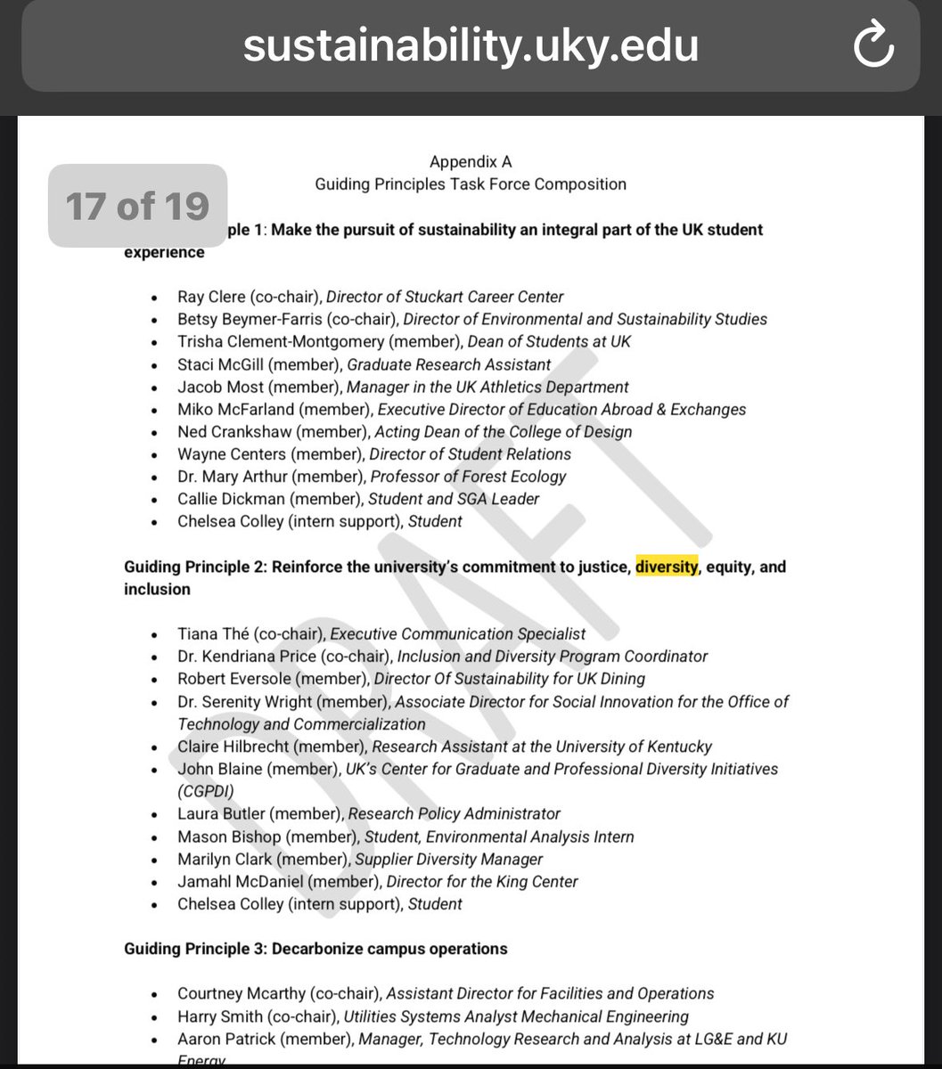 Mr_FrazierKY's tweet image. Oh, @UKYpres. 

I'm finding more for @usedgov, @CivilRights, and @EDSecMcMahon!

The names may change, but the #DEI mission shall stay the same as "environmental stewardship'....right, @universityofky?

#SeeDEI #SeeBlue #UKYDEI #FEARtheBinders

sustainability.uky.edu/sites/default/…