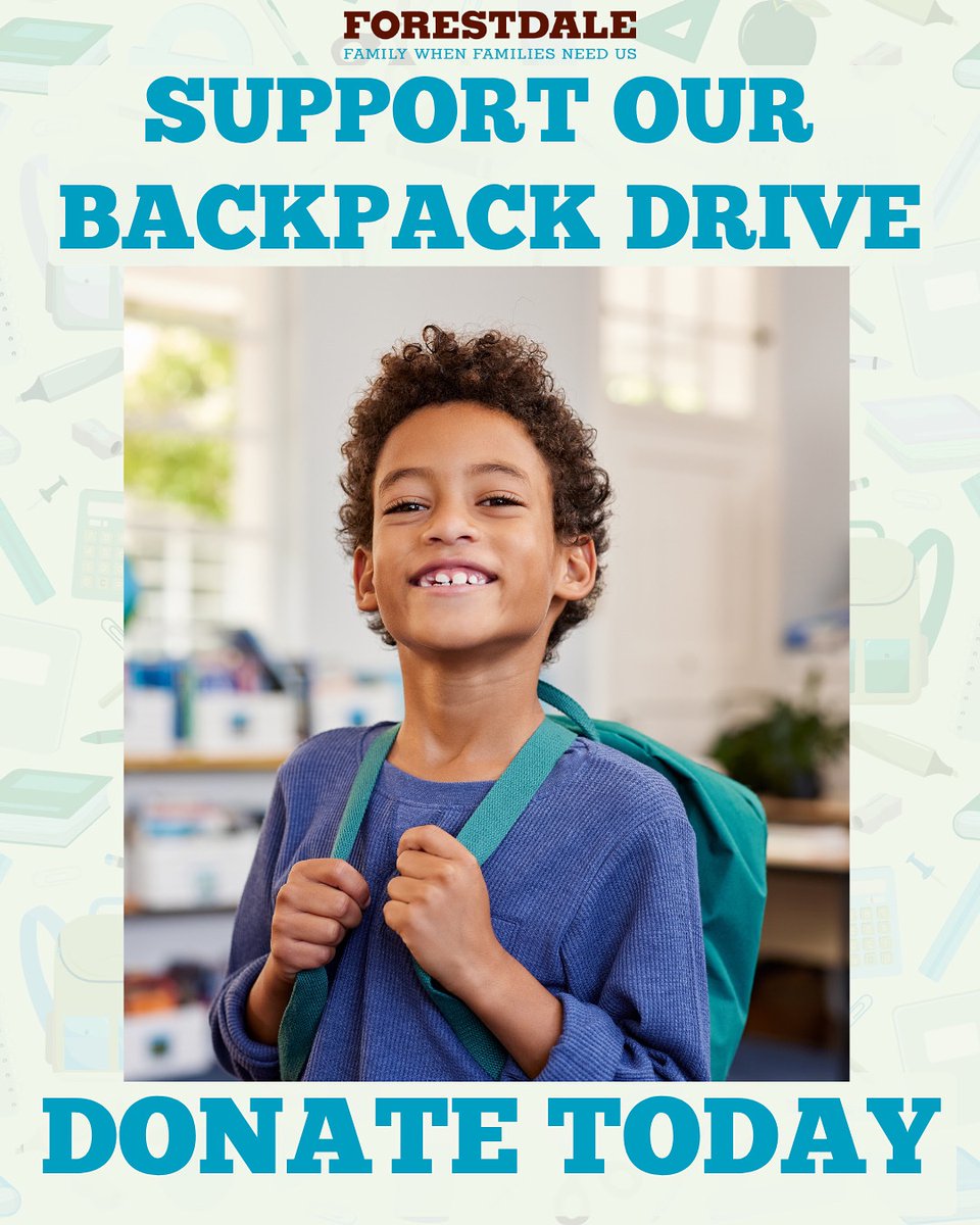 Alex showed up eager to learn, but without the supplies he needed, he felt unprepared. Thanks to donors like you, Forestdale gave Alex a backpack full of essentials and a boost of confidence to match. 

Now, 900 more children are counting on us for that same fresh start. Donate