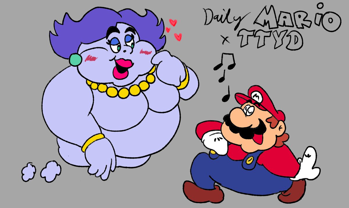 shadowplumber24's tweet image. Daily Mario x TTYD: Day 18
Yall, I really love Madame Flurrie. Like genuinely one of the best Mario characters ever idc lol