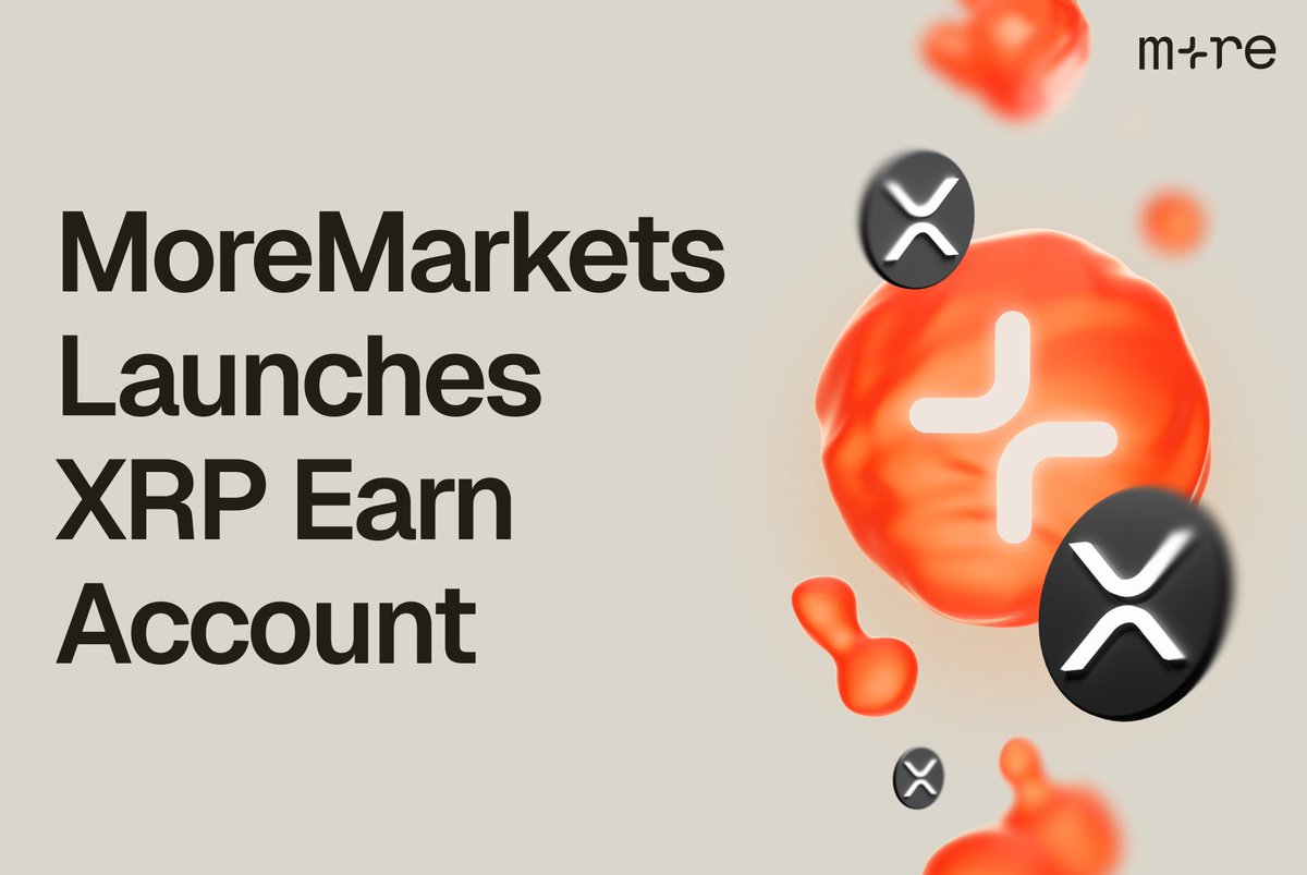 moremarketsxyz's tweet image. 1/ Introducing XRP Earn Account. Our first yield product is now live.
Over $2.5M already deposited! Earn up to 5% APY on your XRP, while keeping full control of your assets.
Here’s why this is a game-changer for XRP holders.