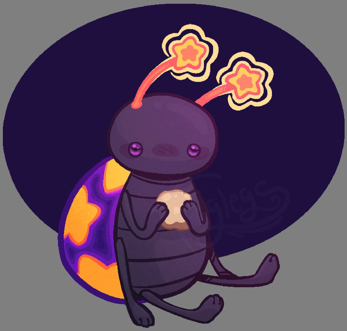 MFroglegs's tweet image. His name is Jug (Joy Bug) 
.
Want to try doing daily doodles to try and get back into things :]