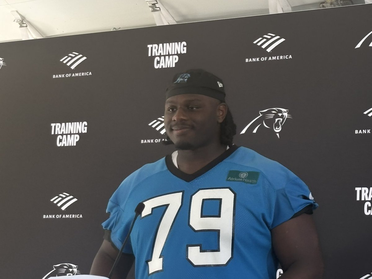 Danielle_Stein9's tweet image. “It’s a good opportunity to grow more and more”
Ickey Ekwonu is excited about the #Panthers O-Line continuity