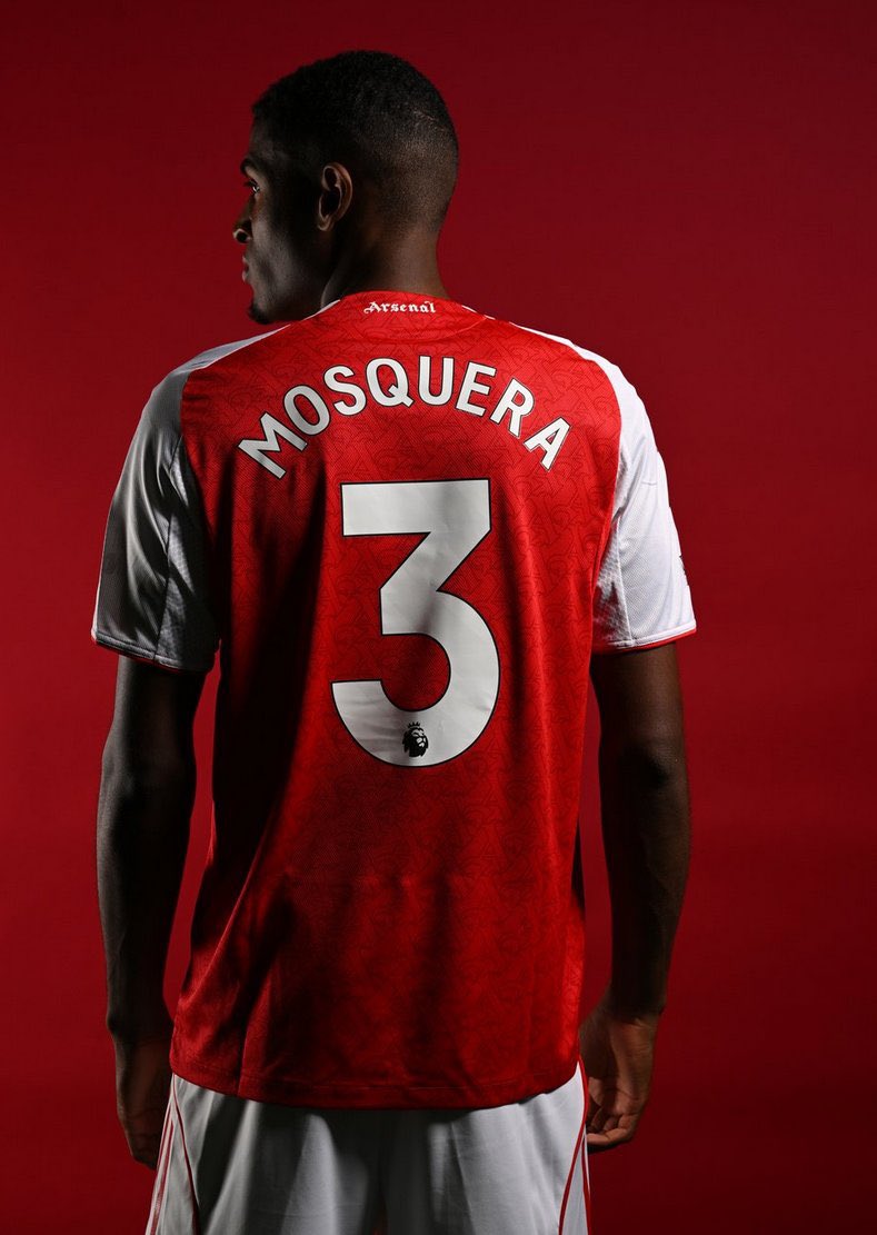 クリスティアン・モスケラの背番号は3番になりました！ ＃アーセナル