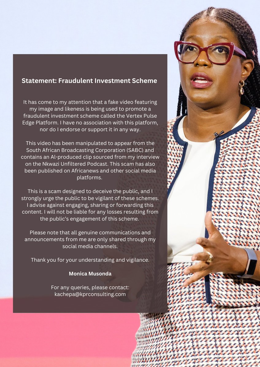 techtrends_zm's tweet image. Java Foods (@javafoods) CEO @monicamusonda addresses links to fake investment scheme.