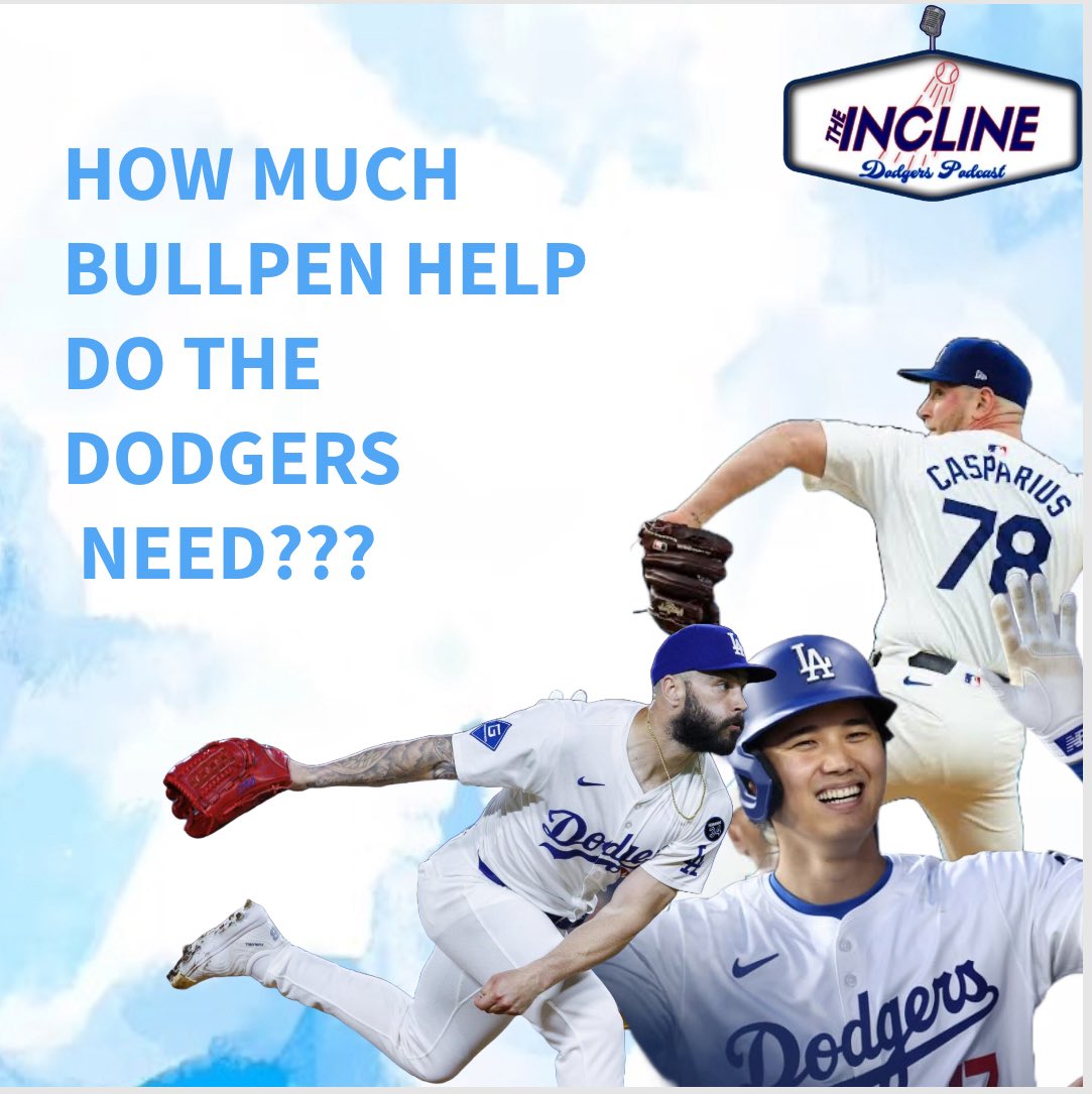TheInclinePod's tweet image. 🚨New Dodgers pod episode

⚾️Disgusting Dodgers Bullpen
⚾️What Names Are They Targeting
⚾️Freddie Freeman Walk Off

🍎: podcasts.apple.com/us/podcast/the…
🎥: youtube.com/live/oPviQ_sIZ…