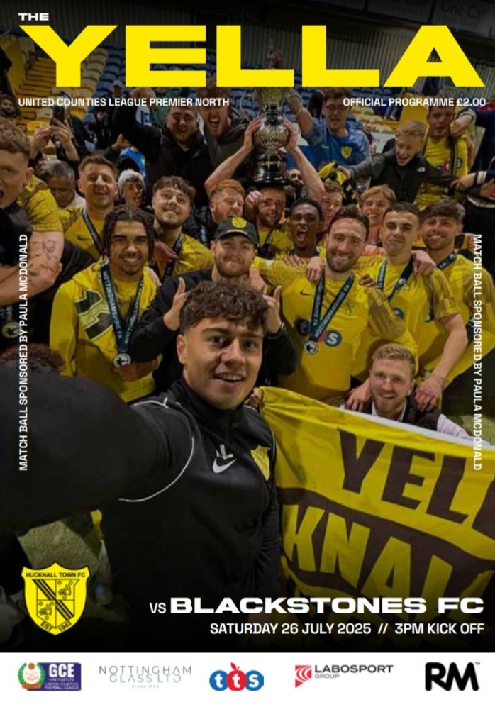 In Saturday's refreshed <a href="/HucknallTownFc/">Hucknall Town Football Club</a>  programme.

Exclusive interviews with Chairman Bob and skipper <a href="/aaronshort91/">Aaron Short</a>.

We've let <a href="/taylorjaine16/">Taylor Jaine</a> loose writing the player profiles. Was that wise?

Plus <a href="/RawsonDillon/">Dillon Rawson</a> goal action. No, really! 

All for just £2! 50 copies printed.