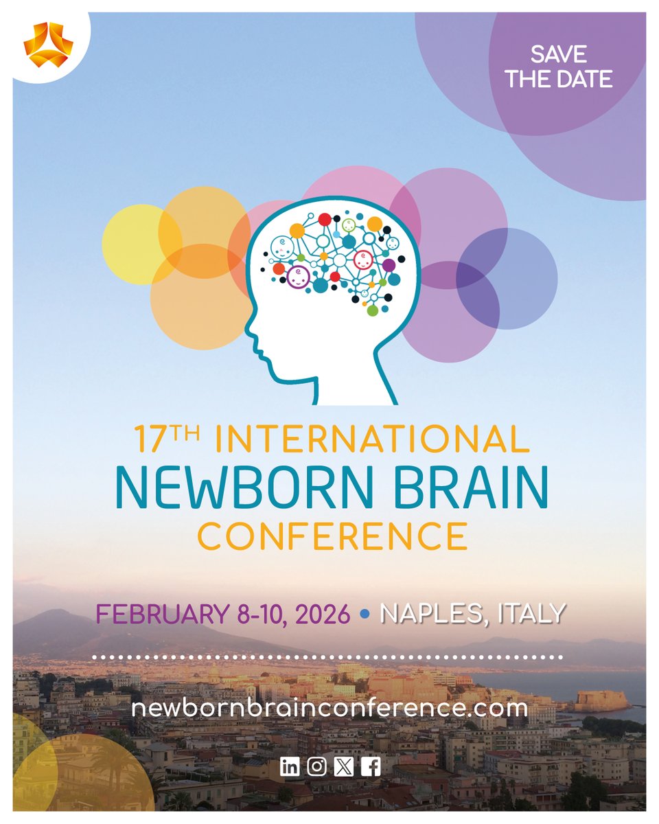 NewbornBrains's tweet image. 📢#INBBC2026 returns to Europe!
Join us in #Naples, Italy, on 8–10 February 2026 for the 17th International Newborn Brain Conference – where global experts in neonatal neurology meet to exchange, connect, and inspire.
🔗Register here to join us: bit.ly/Registration-I…