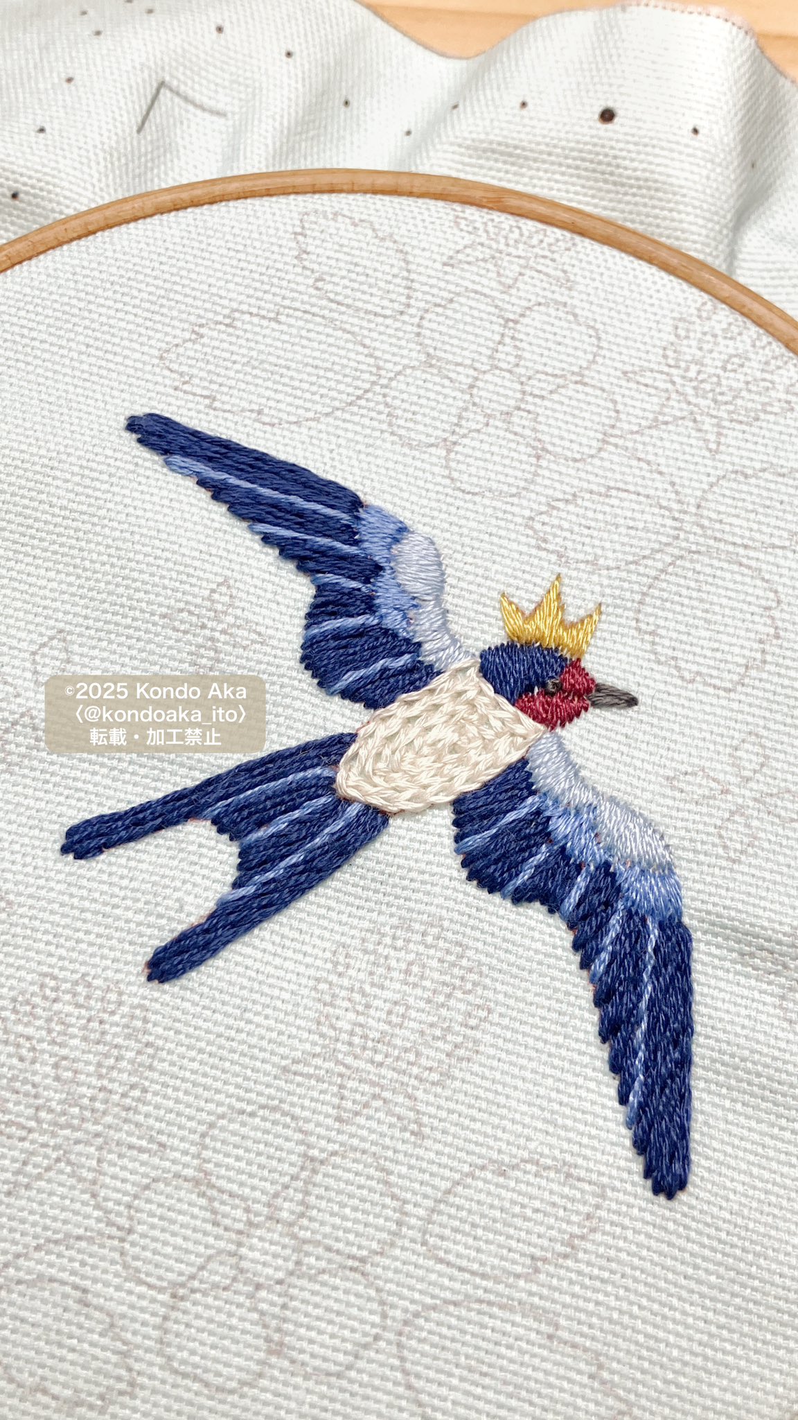刺繍の絵、半額で 近藤 朱|絵とか刺繍とか on X: