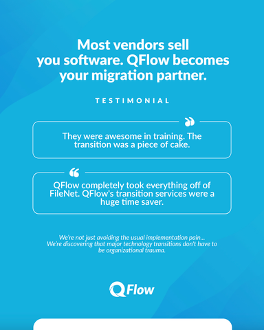 qflowsystems's tweet image. Most vendors sell you software. 

QFlow becomes your migration partner.

We’re discovering that major technology transitions don&apos;t have to be organizational trauma.

What&apos;s keeping your agency stuck on systems that no longer serve your mission?