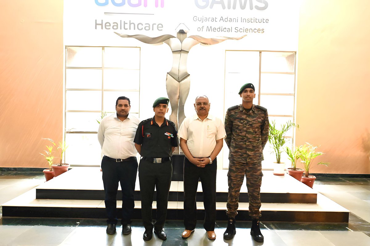 KonarkCorps's tweet image. “Precision Action, Decisive Impact”

#BaldEagleBrigade conducted Outreach Programme at #ArmyPublicSchool, Government Engineering College &amp;amp; Gujarat Adani Institute of Medical Sciences in #Bhuj - highlighting the spectacular success of #IndianArmy in #OperationSindoor.

@adgpi