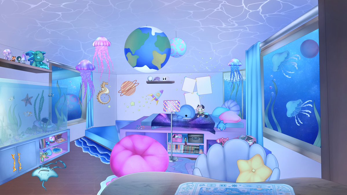 HoshikoPolaris's tweet image. i was in charge of making @Captn_Jellyfish background!!!
congratulations on the debut!! :D