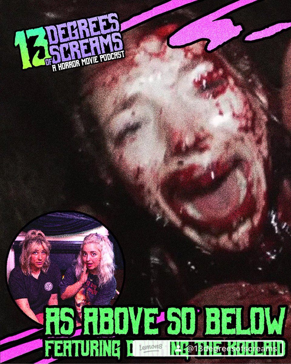 13ScreamsPod's tweet image. This week, we descend into the catacombs of Paris with special guests Cassidy and Amanda from Drinking The Koolaid!
Watch on our YouTube channel at the link below:
youtube.com/@13degreesofsc…
#horrormovies #moviereviews #foundfootage #horrorfans