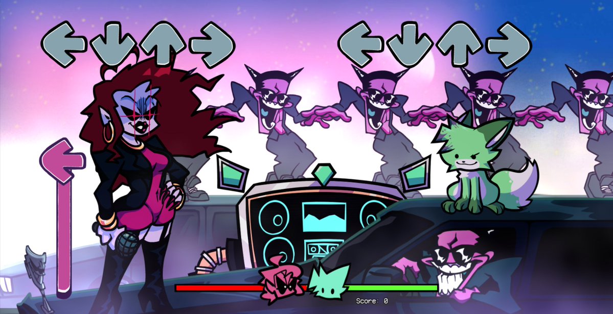 LeGooey's tweet image. The Gooey Mix Mini Update 2 is out NOW! With new camera events, new difficulty charts, the official mobile build, new stickers, overhauled freeplay menu, a ton of bug fixes, and more!
Play the update here:
gamebanana.com/mods/564105