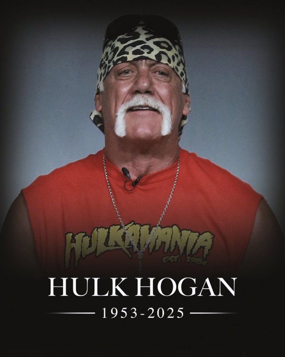 GreenZoneSK's tweet image. A wrestling icon is gone.
Condolences to all the Hulkamaniacs out there.