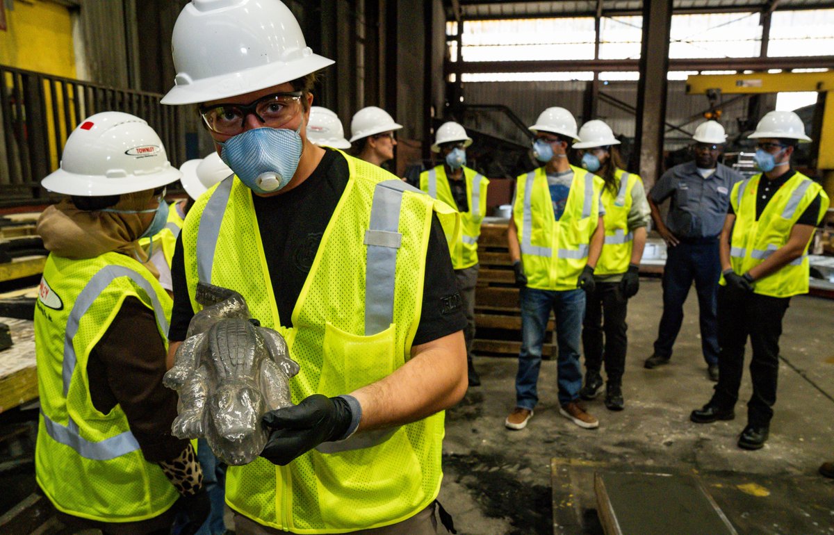UFMSE's tweet image. To connect textbook learning with real-world applications, Professor Aroba Saleem, Ph.D., led her students on a tour of Townley Engineering & Manufacturing. Thanks to Townley for hosting students—and for the cast-iron Gator souvenirs!
🔗 bit.ly/44OoVhG
#UF #MSE