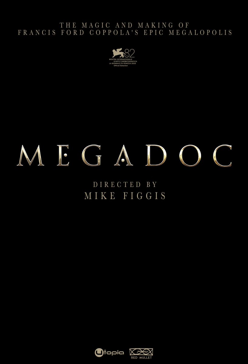 enjoyjessica's tweet image. En Venecia también se va a estrenar #Megadoc, documental de Mike Figgis sobre la realización de la ambiciosa Megalopolis de Francis Ford Coppola.