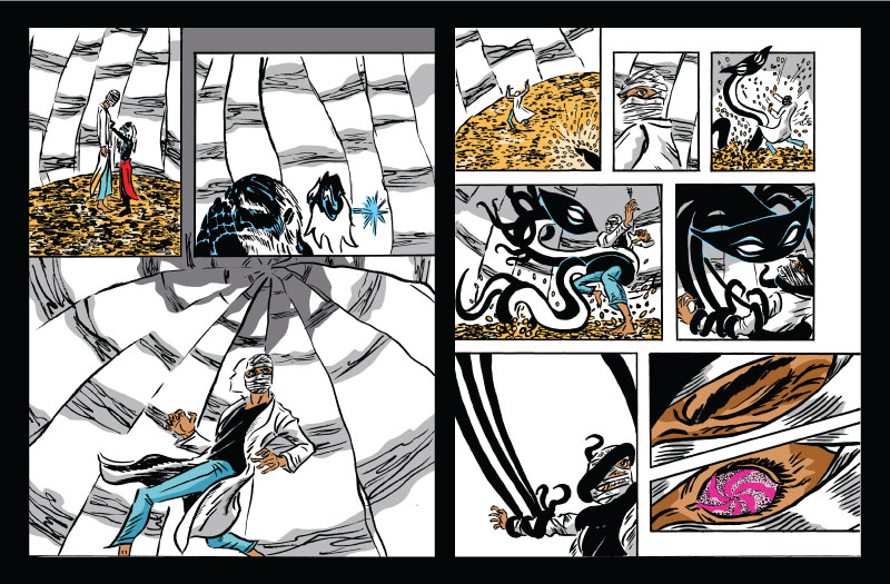 JavierHernandez's tweet image. Colored two more pages of THE COMA.