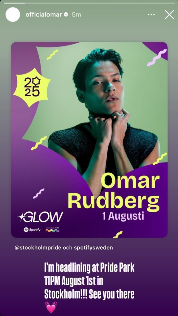 tododeomar's tweet image. omar at stockholm omar HEADLINING
pride - 2024 stockholm pride - 2025