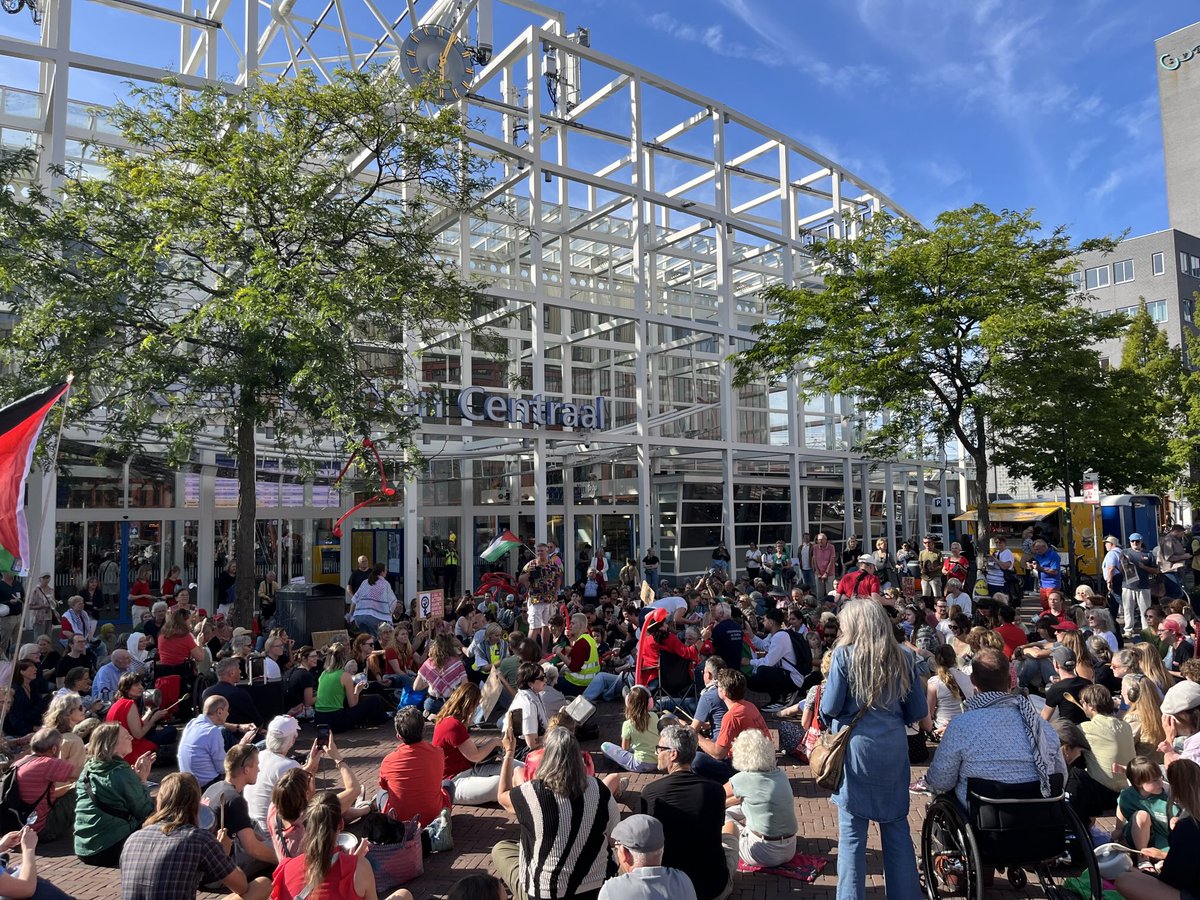 Demo voor #Gaza in #Leiden.