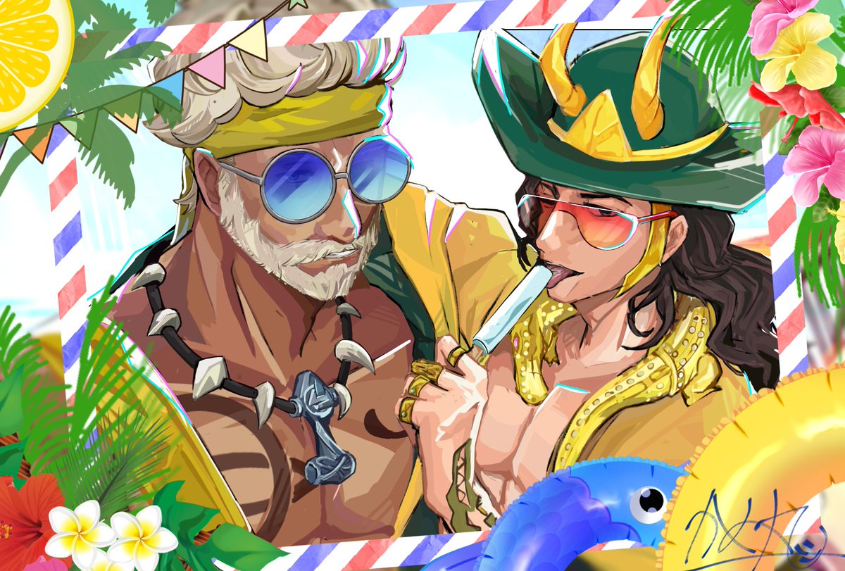 ota_fff's tweet image. ☾ #Thorki ☽  Summer🏖