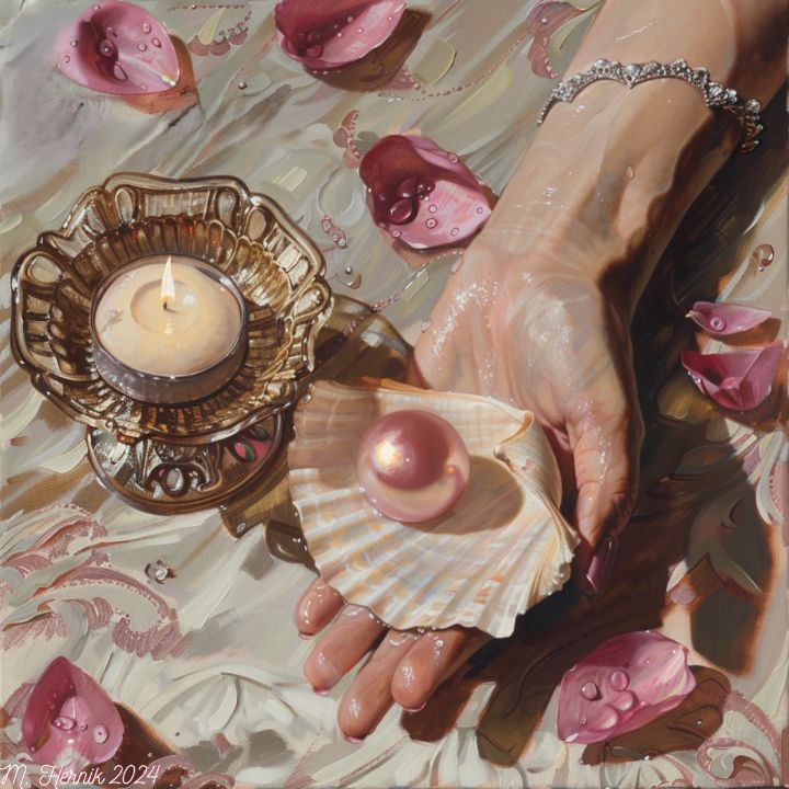 Magicdashworkss's tweet image. Art of the Day: ""Pearl Elegance: Moments of Tranquil". Buy at: ArtPal.com/magicdash?i=15…