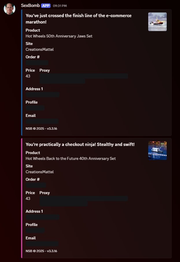 nsb_bot's tweet image. 🚀 rishul just scored the Hot Wheels 50th Anniversary Jaws Set + Back to the Future 40th Anniversary Set @ CreationsMattel – 2× $43 wins in a flash. NSB3’s ghost-queue + turbo checkout owned that drop! 🔥 #IFYKYK