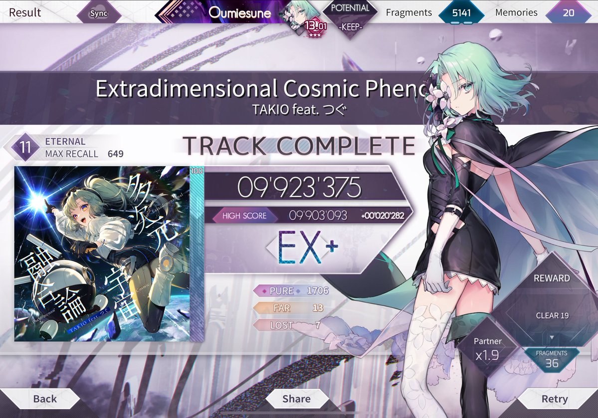 The_Kitzsune's tweet image. ?????????????? what is happening on the 2nd half of the chart
#arcaea