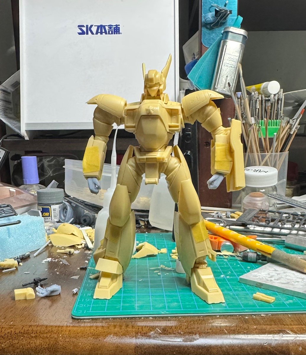 mokichiz's tweet image. 複製・インスト作業は終わってます。
でもいつもとおり何故か1週間足りない。
明日から塗装には入れそうだけれども
残念ながらいつも通りな感じです。
もう2日前なんでざっとお品書き
イングラム1号機ver.comic最終決戦仕様
(グリフォンとのラストバトルのイングラムの変化を
再現できる仕様です。)…