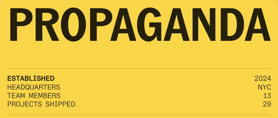 we'll hit 30 projects today at the creative studio, we're just under 7 months since starting

hoping to hit 50 before the end of the year, you've probably clicked on some of our work without even knowing 

will be more public in august but for now you'll just need to fall for the