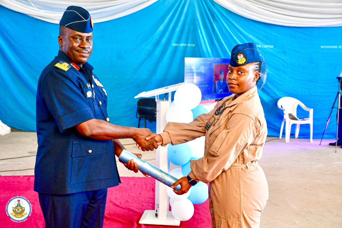 NigAirForce's tweet image. NAF boosts battlespace dominance with new combat-ready UAV operators
The Nigerian Air Force (NAF) has graduated a new batch of combat-ready Unmanned Aerial Vehicle (UAV) operators following the successful completion of Operational Conversion Training Course 3/2024. The ceremony,…