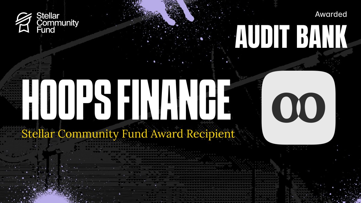 Exciting news! Hoops Finance just completed the second tranche of our SCF Build Award!

Heading to the Audit Bank!

Huge thanks to the #StellarCommunityFund for supporting our mission to make DeFi accessible.