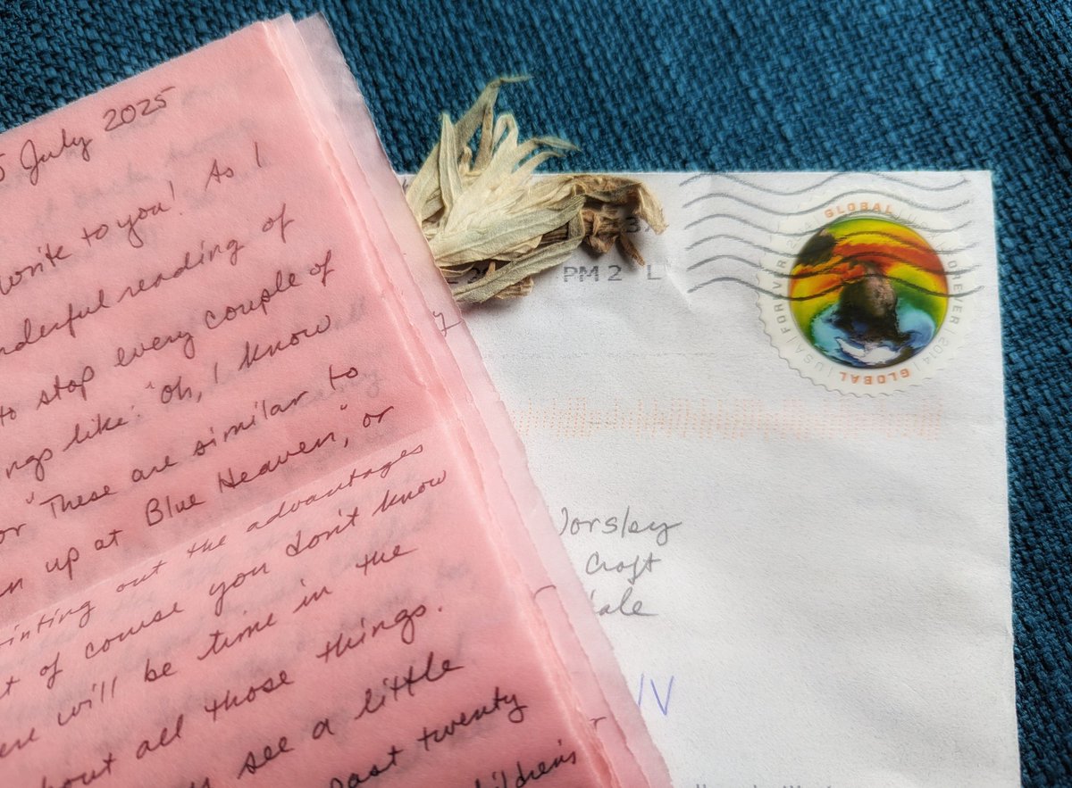 RedRiverCroft's tweet image. This beautiful 9-page letter, scented with desert sagebrush, came today. It's nature writing at its best. Reminds me of Gretel Ehrlich's great book, The Solace of Open Spaces. It contains the most generous offer of friendship. I didn't know my own small book could travel so far!