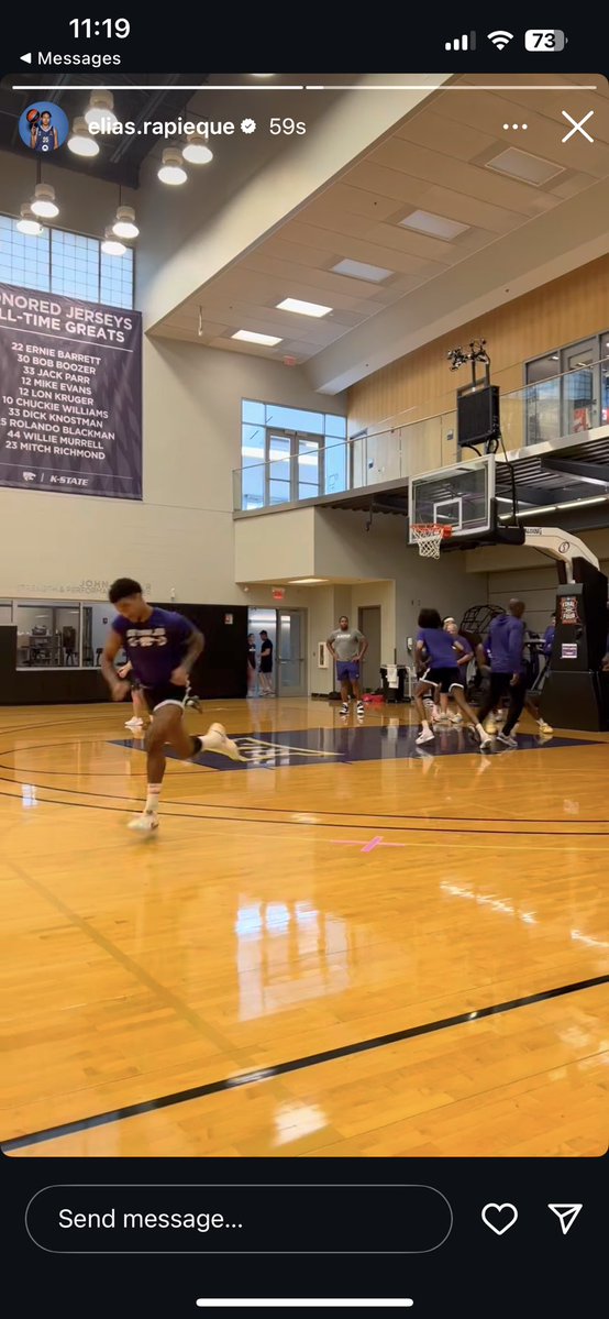 RyanGilbert_'s tweet image. Elias Rapieque has arrived in MHK, via his Instagram